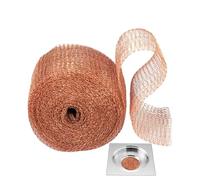 Pantalla De Cobre, Malla De Alambre De Cobre,Malla De Cobre De Barrera, Red Densa De Doble Capa | Red Multiusos Antirratón para Valla De Caracol, Bloqueador De Agujeros para Jardín Doméstico, Sellado