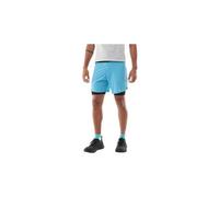 Pantaloncini 2 in 1 compressport trail racing blu uomo