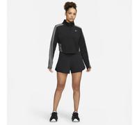 Nike Bliss DF Mr Pantaloncini, Nero/Argento Lucido, XL Donna