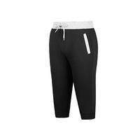 Pantaloncini a 3/4 da uomo, da palestra, da corsa, con coulisse, leggeri, estivi, corti sotto il ginocchio, pantaloni da allenamento con elastico in vita, pantaloni a 3/4, comodi pantaloni della tuta