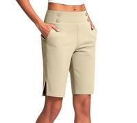 Pantaloncini A Vita Alta Per Le Donne Nel Regno Unito, Pantaloni Corti Da Yoga Leggings Elasticizzati Da Donna Pantaloncini Con Tasche Leggings Vestibilità Regolare Pantaloni Da Lavoro Pantaloni 2025