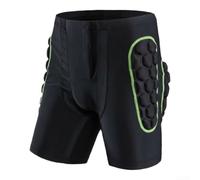 Pantaloncini aderenti flessibili progettati per snowboarder e sciatori per prevenire lesioni durante l'allenamento in discesa e sessioni (XXL verde)