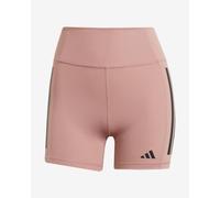 Pantaloncini adidas Optime 1/4 3-Stripe rosa nero donna - M