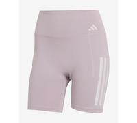 adidas Training - Optime - Pantaloncini leggings malva con 3 strisce-Viola M