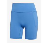 Pantaloncini adidas Optime Workout blu elettrico donna - L