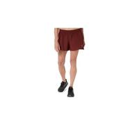 Pantaloncini asics core 4in rossi da donna