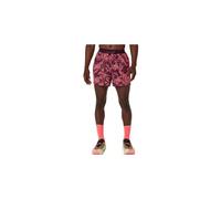 Pantaloncini asics fujitrail all over print 5in rossi da uomo