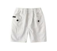 Pantaloncini Bambini Bermuda - Pantaloni Cargo Estivi per Ragazzi Casual Comodi per Bambini per Giocare All'Aperto Spiaggia Scuola Feste Primavera Ed Estate Tinta Unita (White 3-4 Years)