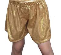 Pantaloncini Bambini e Ragazzi, Pantaloncini da Ballo Elasticizzati con Glitter per Spettacoli Teatrali e Prove per Ragazzi