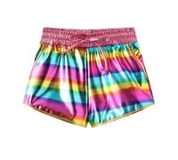 Pantaloncini Bambino Pantaloni da Allenamento Estivi per Bambini Ragazze Moda Sportiva Comodi e Traspiranti per Danza e attività Fisica (Multicolour, 140)