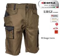 Pantaloncini Bermuda da lavoro COFRA modello LIEGI edilizia industria logistica