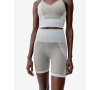 Pantaloncini Born Living Yoga Malia grigio beige donna - L