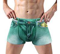 Pantaloncini Boxer Uomo, Mutande Cotone Uomo, Cotone Biologico 100% Fantasia Tessuto Mutande a Pantaloncino Intimo Comodi Leggeri E Traspiranti Mutande Contenitive Uomo Boxer Corti Uomo