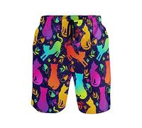 Pantaloncini Bright Cute Cats Calzoncini da Bagno per Spiaggia 3XL