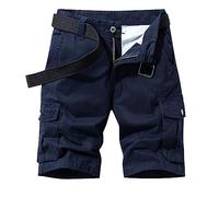 Pantaloncini cargo da combattimento per uomo pantaloni da lavoro all'aperto pantaloni da uomo moda tinta unita pantaloni da tasca in cotone pantaloncini cargo tuta per escursioni all'aperto