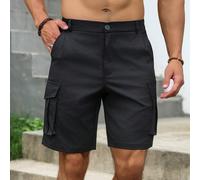 Pantaloncini cargo da uomo casual maturi con vita elastica e tasche multiple, adatti per uso quotidiano, uscite nel fine settimana, viaggi, incontri con amici e altro ancora. Questo pantaloncino è un 