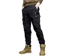 Pantaloncini cargo da uomo con stretch, impermeabili, in softshell, pantaloni da lavoro multi-tasche, abbigliamento tattico da combattimento, pantaloni cargo da lavoro, per attività all'aperto