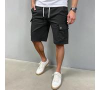Pantaloncini cargo da uomo con vita elastica e tasche multiple, adatti per uso casual quotidiano, uscite nel fine settimana, viaggi, riunioni con amici e altro ancora. Questi pantaloncini sono un arti