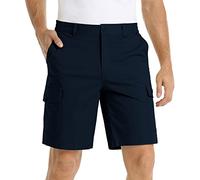 Pantaloncini cargo da uomo, estivi, casual, pantaloni corti chino, Blu scuro, XXL