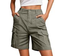 Pantaloncini cargo da uomo estivi con design a tasca per un trasporto rilassato nella vita di tutti i giorni, adatti per attività estive, pantaloncini da uomo corti con tasche, grigio., 3XL