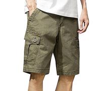 Pantaloncini cargo da uomo, mimetico, per il tempo libero, da uomo, vestibilità larga, in cotone, bermuda mimetico/attività all'aria aperta, pantaloni cargo leggeri per tactical, military, hunting