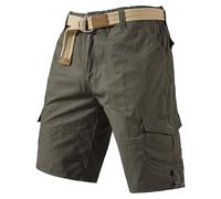 Pantaloncini cargo da uomo Pantaloni da lavoro da combattimento all'aperto Tuta dritta da uomo Pantaloncini casual sportivi elastici senza cintura per escursioni all'aperto combattimento viaggi