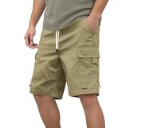 Pantaloncini cargo da uomo versatili e classici, con coulisse, molte tasche, alla moda, alla moda, per le calde giornate estive, comodi pantaloni per il tempo libero nella vita di tutti i giorni