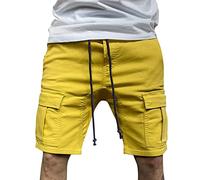 Pantaloncini cargo mimetici da uomo pantaloni da combattimento da uomo casual a vita media pantaloni a vita media pantaloncini al ginocchio per escursioni all'aperto combattimento viaggi passeggiate