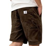 Pantaloncini cargo mimetici da uomo, pantaloni da combattimento, pantaloni da uomo alla moda europea e americana, multi tasca con logo ricamato, pantaloncini in velluto a coste retrò, per