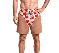 Pantaloncini Casual da Uomo con Grafica Originale e Design Stravagante per | Pantaloncini Da Bagno Joke Perizoma Pantaloni Tasche Scaldamuscoli Americani 2022 Floreali Le Mutanda Posteriore Tre