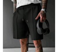 Pantaloncini casual sportivi da uomo con vita a cordoncino e tasche L,M,S,XL,XXL,XXXLTessuto in maglia