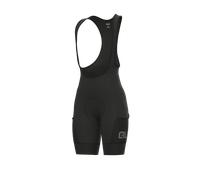 Pantaloncini ciclismo donna ALE' OFF ROAD - GRAVEL STONES CARGO nero