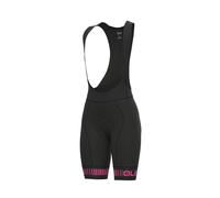 Pantaloncini ciclismo donna ALE' PR-R STRADA nero-rosa fluo 2024