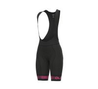 Salopette corta da donna ale srada nera rosa fluo xs