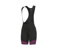 Pantaloncini ciclismo donna ALE' PR-S MASTER 2.0 nero-rosa fluo - Taglia: M