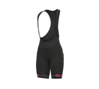 Pantaloncini da ciclismo da donna Alé Traguardo Bibshorts nero/rosa fluo (S)