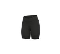 Pantaloncini ciclismo donna senza bretelle ALE' SOLID CLASSICO RL nero-antracite