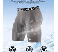 Pantaloncini compressivi elasticizzati da uomo di taglia oversize per basket, nuoto, corsa, ciclismo 1XL,2XL,3XL,4XL,5XL,6XLTessuto in maglia