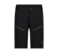 CMP - Pantalone Free Bike da Uomo con Mesh Interna Removibile e fondello, Nero, 48
