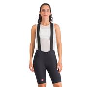 Pantaloncini con bretelle donna Free Aero Race S nero