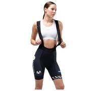 Pantaloncini con bretelle donna MOVISTAR TEAM 2026 blu scuro
