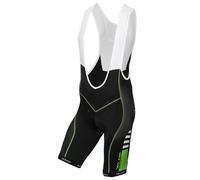 Pantaloncini con bretelle Performance Line III nero/verde 3XL