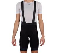 Pantaloncini con bretelle Supergiara nero 2XL