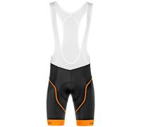 Pantaloncini con bretelle Ultra Gel nero/arancione neon 2XL