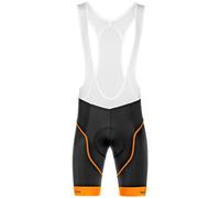 Pantaloncini con bretelle Ultra Gel nero/arancione neon S