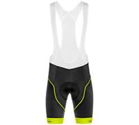 Pantaloncini con bretelle Ultra Gel nero/giallo neon M