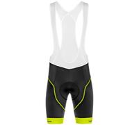 Pantaloncini con bretelle Ultra Gel nero/giallo neon S