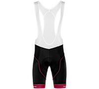 Pantaloncini con bretelle Ultra Gel nero/rosso L