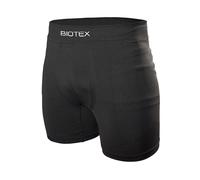 Biotex Boxer Seamless con Fondello Imbottito da Uomo per Ciclismo e Mountain Bike, Intimo Tecnico Sportivo, Nero, Taglia I (XS/S)