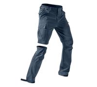 Pantaloncini convertibili da uomo, con bottoni, leggeri, convertibili in pantaloncini con gambe staccabili, pantaloni con 5 tasche profonde per arrampicata